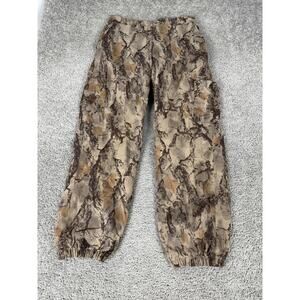 Gamehide Pants Mens Large Brown Hush Hide Camo Cargo Elastic Waist Hunting